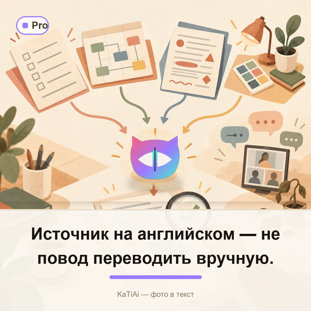 Источник на английском — не повод переводить вручную.