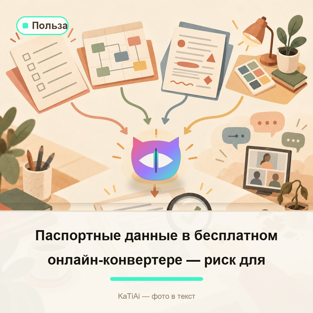 Паспортные данные в бесплатном онлайн-конвертере — риск для компании.